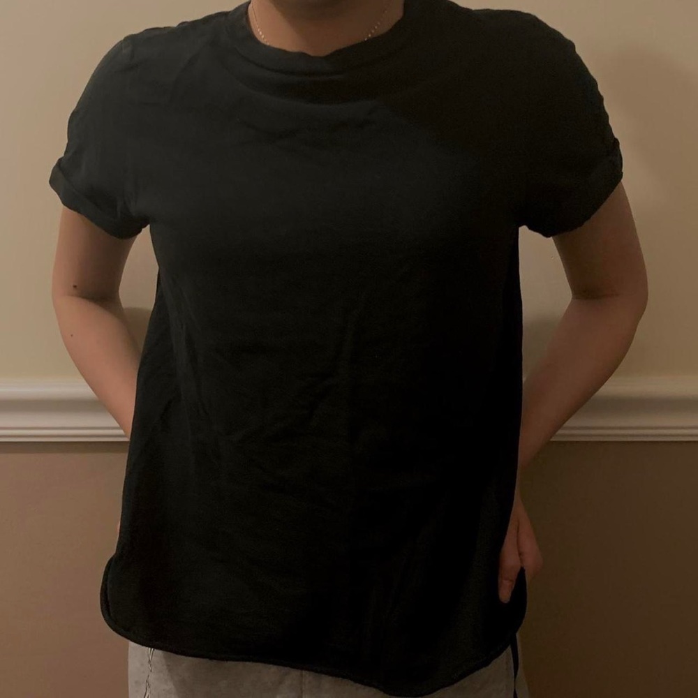wild fable black baby tee
